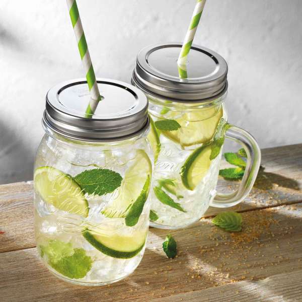 Jarra de vidrio con tapa Quattro Stagioni