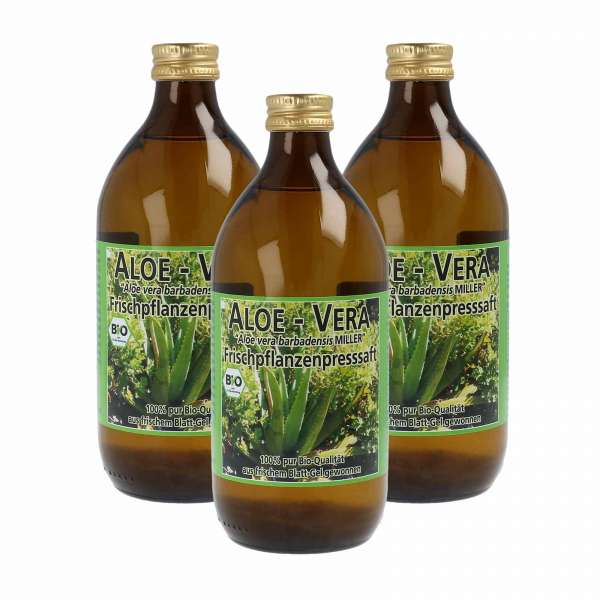 Jugo de aloe vera bio (3 x 500 ml) Jugo de aloe vera bio (3 x 500 ml)