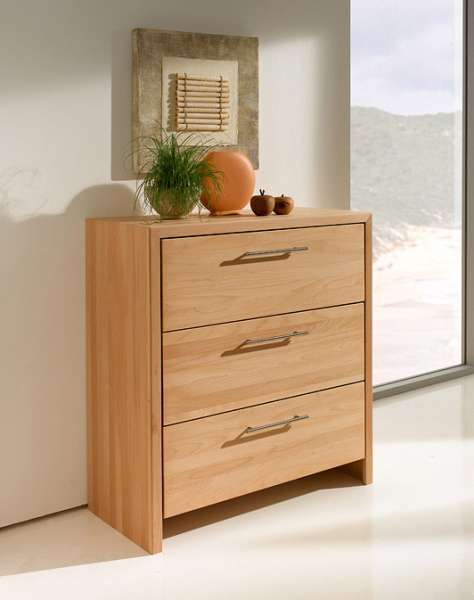 Aparador de madera maciza con tres cajones Aparador de madera maciza con tres cajones
