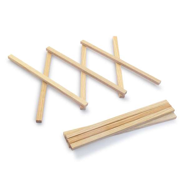 Salvamanteles plegable de madera de fresno Salvamanteles plegable de madera de fresno