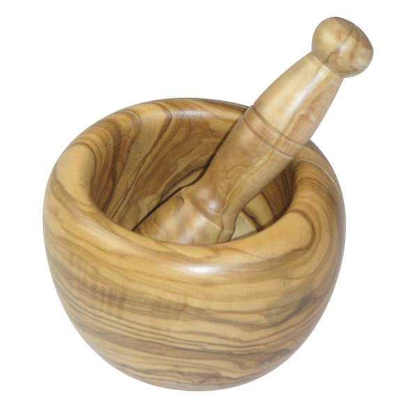 Mortero de madera de olivo Mortero de madera de olivo