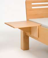 Mesita de noche de madera maciza L-Form Mesita de noche de madera maciza L-Form