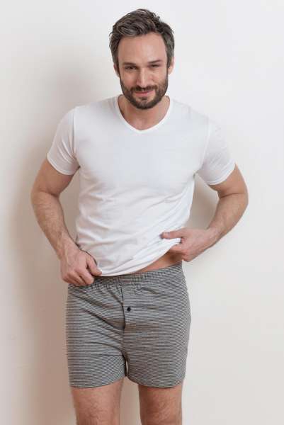 Set 2 calzoncillos boxer abotonados de algodón bio