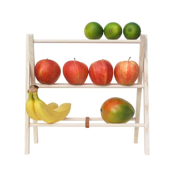 Frutero de madera maciza Side by Side