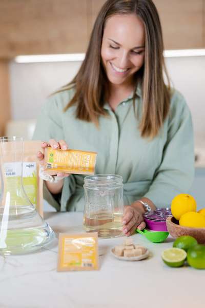 Gránulos ecológicos deshidratados para kéfir de agua