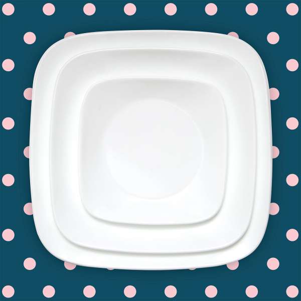 Plato cuadrado Corelle 26,6 cm