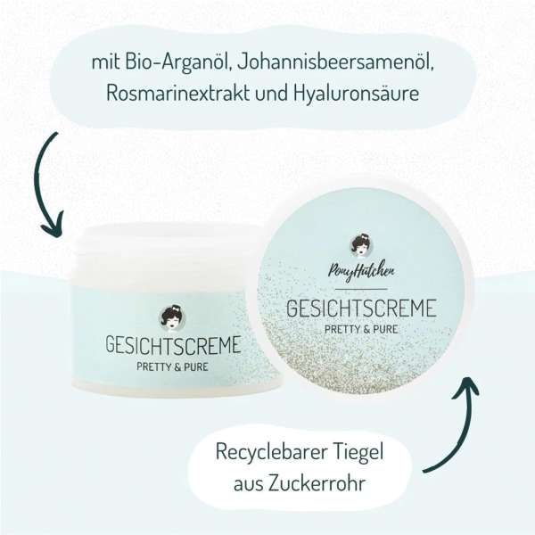 Crema facial nutritiva natural sin perfume de Ponyhütchen