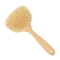 Cepillo para sauna de cerdas naturales mango corto Cepillo para sauna de cerdas naturales mango corto