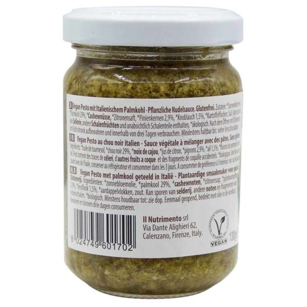 Pesto ecológico de col negra