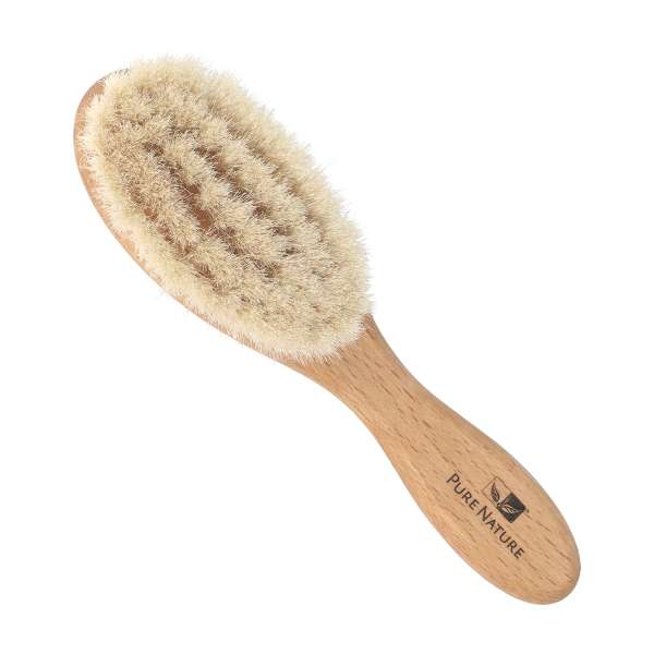 Cepillo suave de madera de haya y cerdas de cabra para bebé Cepillo suave de madera de haya y cerdas de cabra para bebé