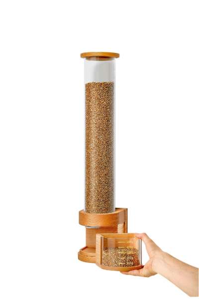 Dispensador de grano de Komo