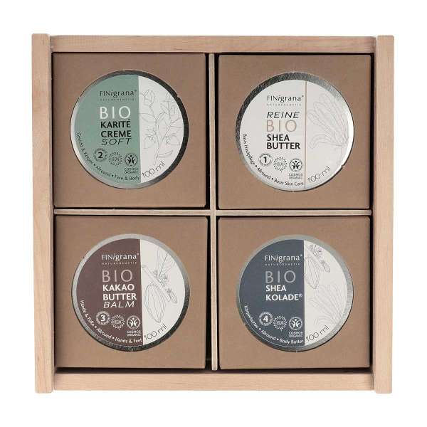 Set de 4 cremas bio de cacao y karite