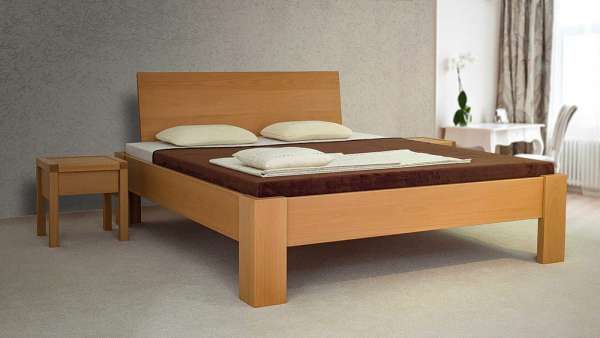 Cama de madera maciza Cuneo sin metal Cama de madera maciza Cuneo sin metal