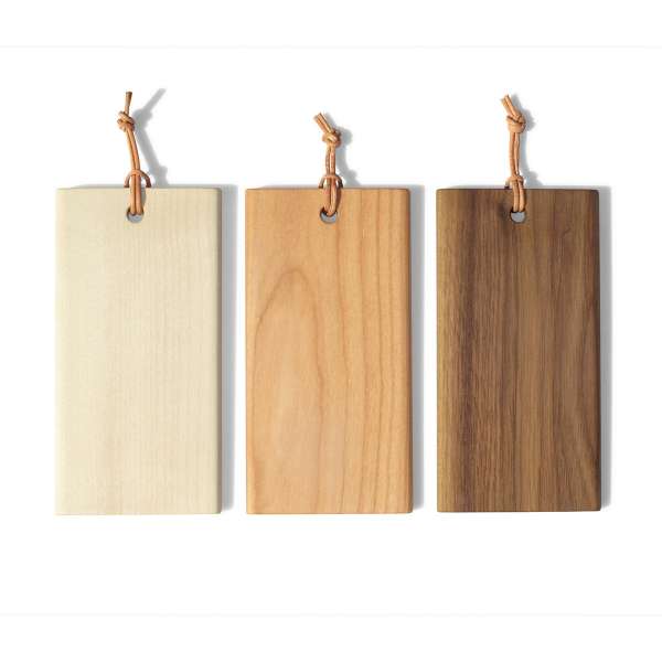 Tabla de corte de madera maciza 15x7,7 cm