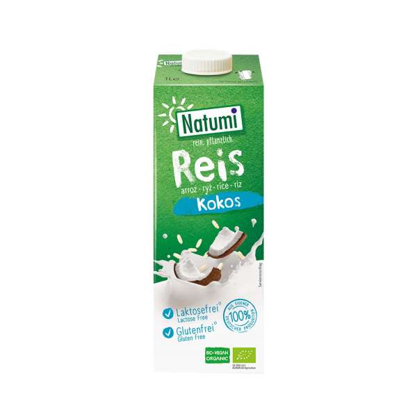 Leche de arroz y coco ecológica Leche de arroz y coco ecológica
