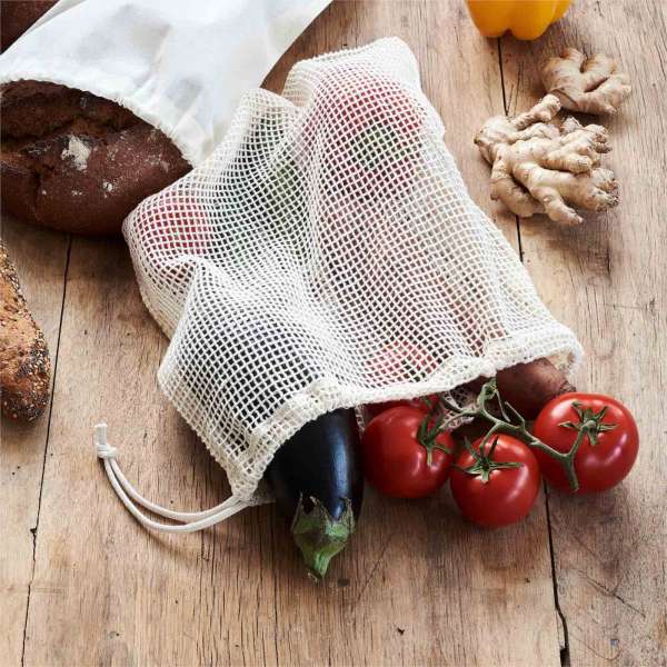 Bolsa de algodón bio para frutas y verduras