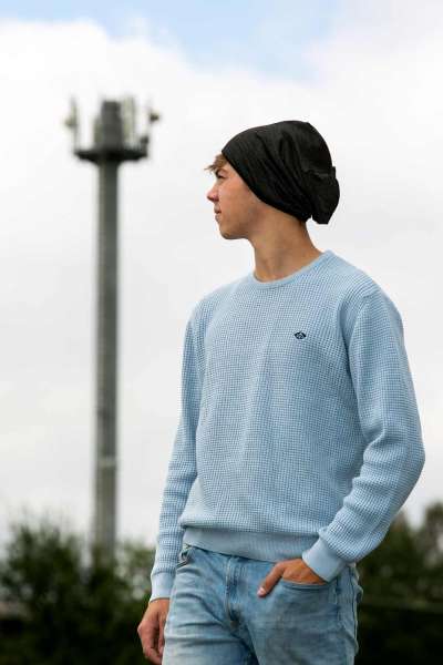 Gorro negro antirradicación de alta frecuencia