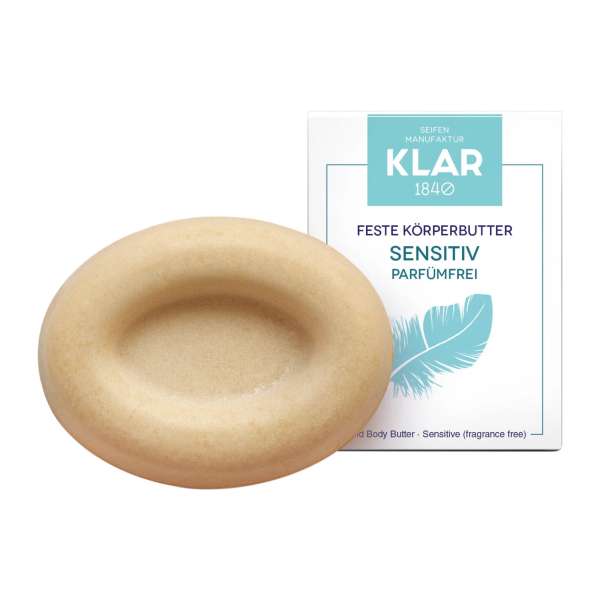 Manteca corporal ecológica sin perfume Klar Seife
