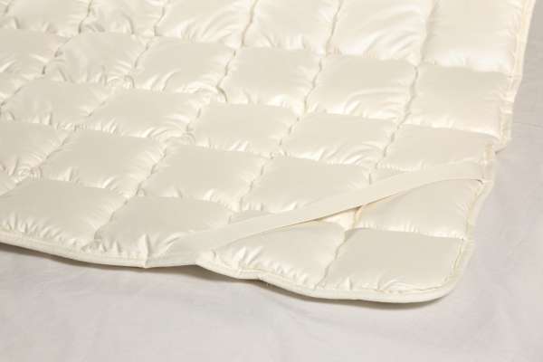 Protector acolchado de lana de oveja para colchón