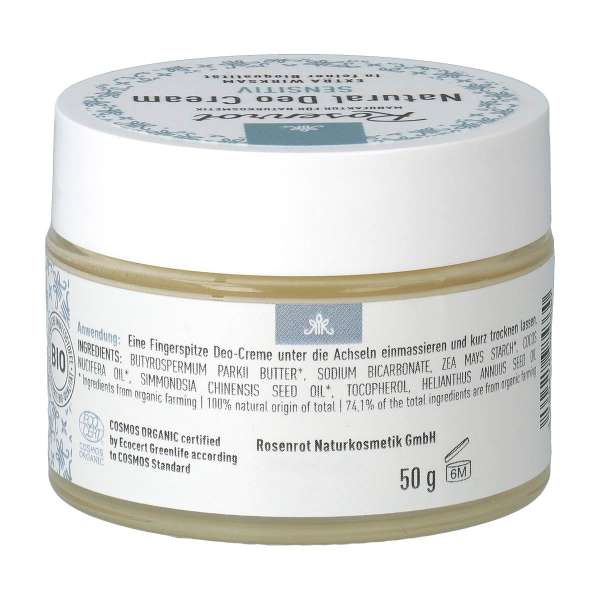 Desodorante ecológico en crema sin perfume