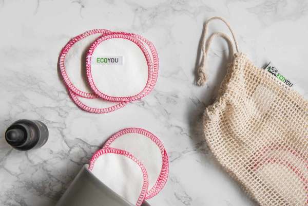 Almohadillas ecológicas para limpieza facial