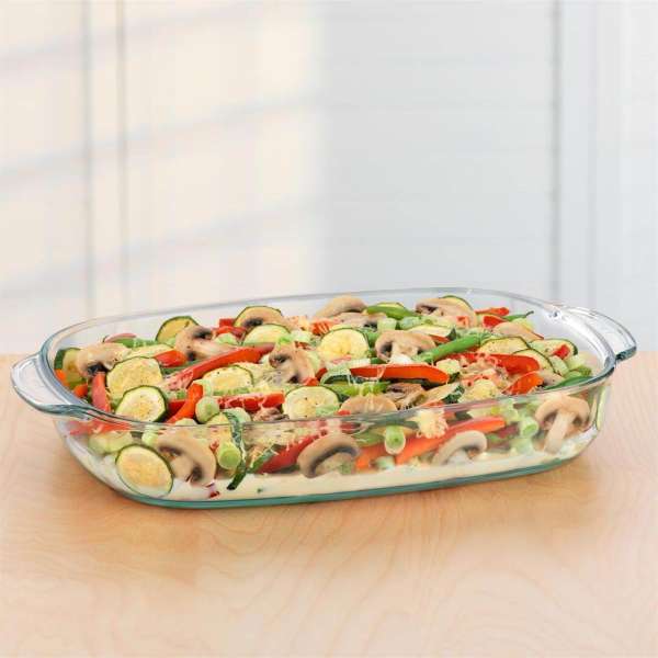 Bandejas de vidrio para hornear y servir