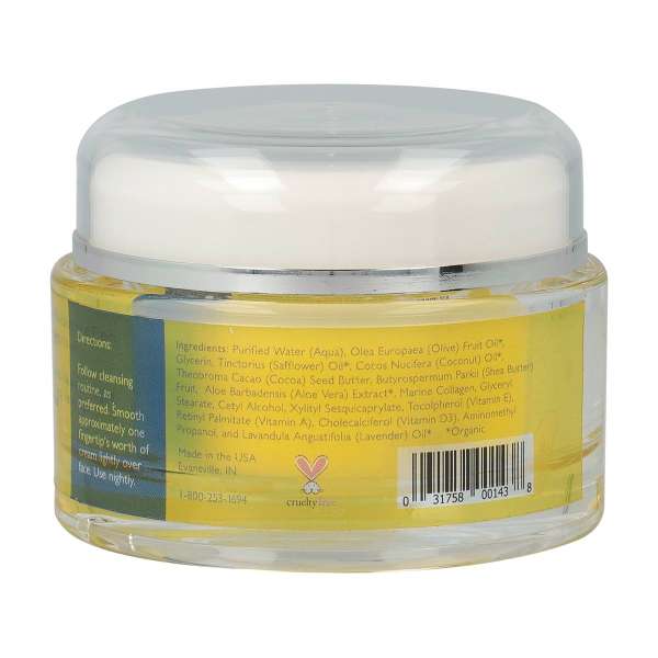 Crema facial revitalizante de noche de Real Purity