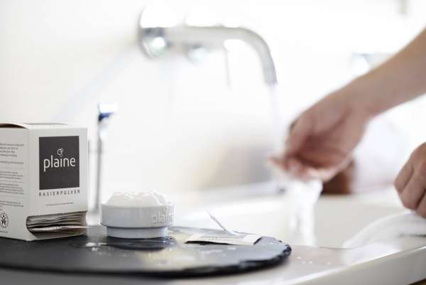 Kit de afeitado con espuma en polvo Plaine y cuenco