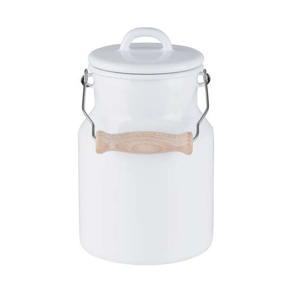 Tarro lechera de hierro con esmaltado natural 1,5 l. Tarro lechera de hierro con esmaltado natural 1,5 l.