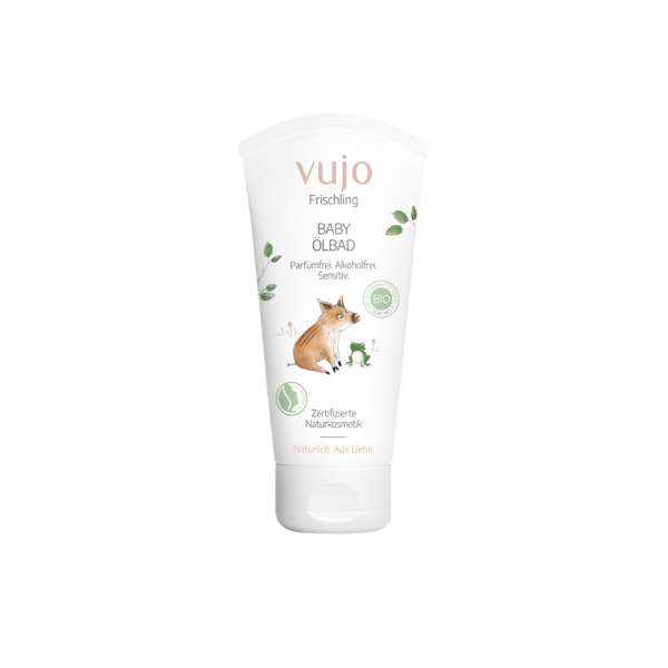 Aceite de baño ecológico sin perfume para bebé de Vujo Aceite de baño ecológico sin perfume para bebé de Vujo