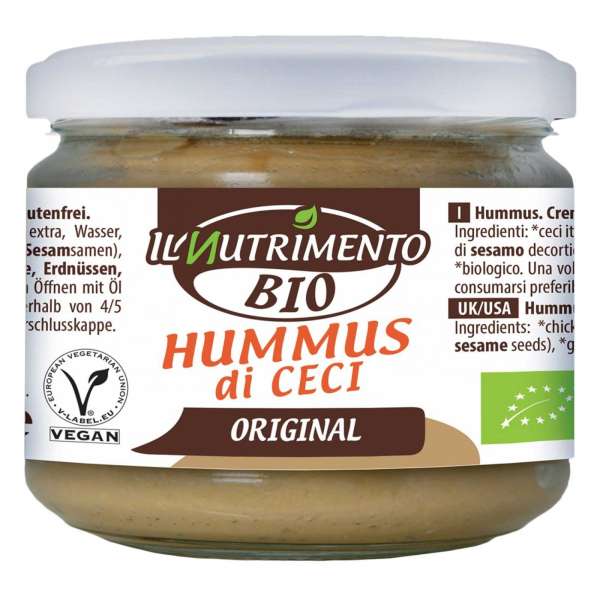 Humus ecológico de garbanzos con tahín Humus ecológico de garbanzos con tahín