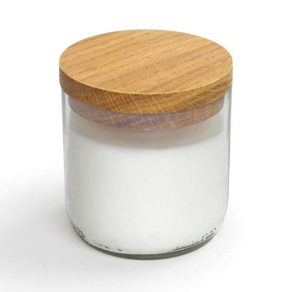 Tarro de vidrio con vela de Side By Side