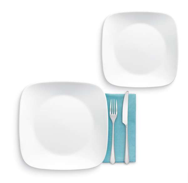 Plato cuadrado Corelle 26,6 cm