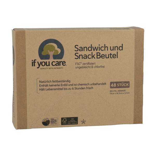 Bolsas de papel para sándwich If you care Bolsas de papel para sándwich If you care