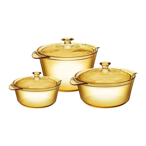 Batería cocina vitrocerámica Visions Flair 3 piezas Batería cocina vitrocerámica Visions Flair 3 piezas