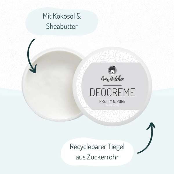 Crema desodorante natural sin perfume ni alcohol Ponyhütchen