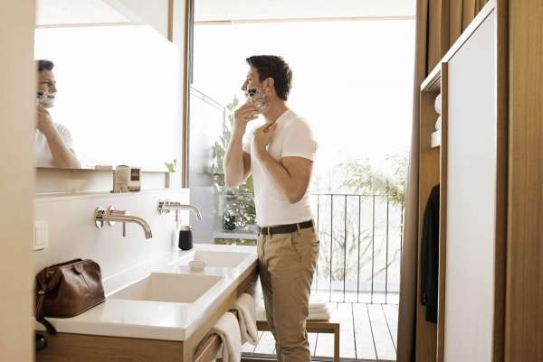 Kit de afeitado con espuma en polvo Plaine y cuenco