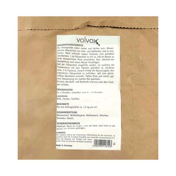 Masilla ecológica e inodora de Volvox