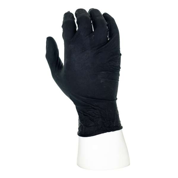 Guantes de nitrilo negro 24 cm. Guantes de nitrilo negro 24 cm.