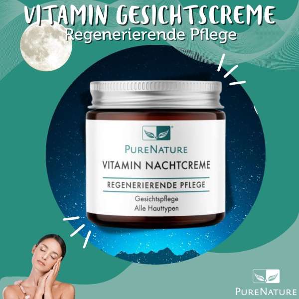 Crema facial natural de noche regeneradora