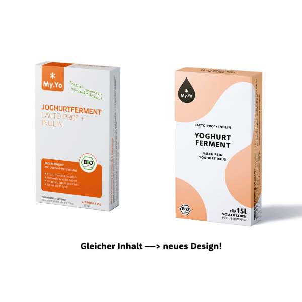 Fermentos ecológicos de yogur con inulina