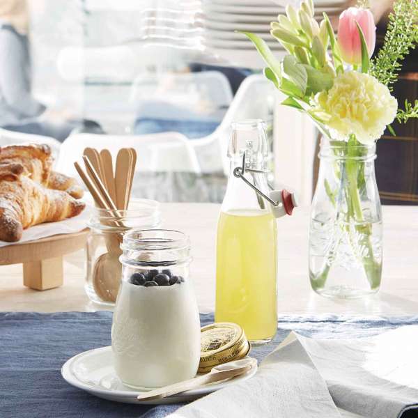 Botella vidrio con cierre mecánico varias medidas