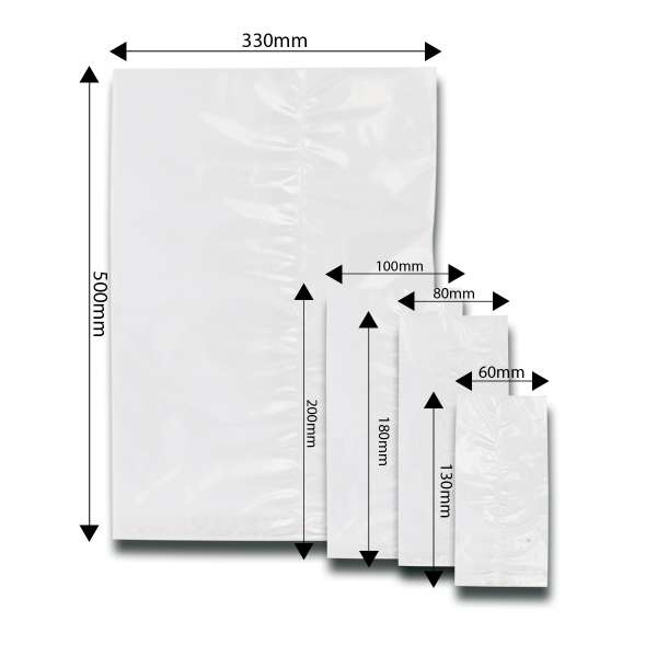 Bolsas de celofán sin fondo (varias medidas)