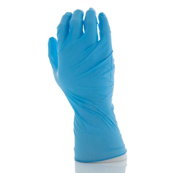 Guantes de nitrilo azul 30 cm