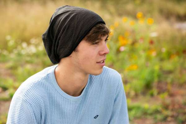 Gorro negro antirradicación de alta frecuencia