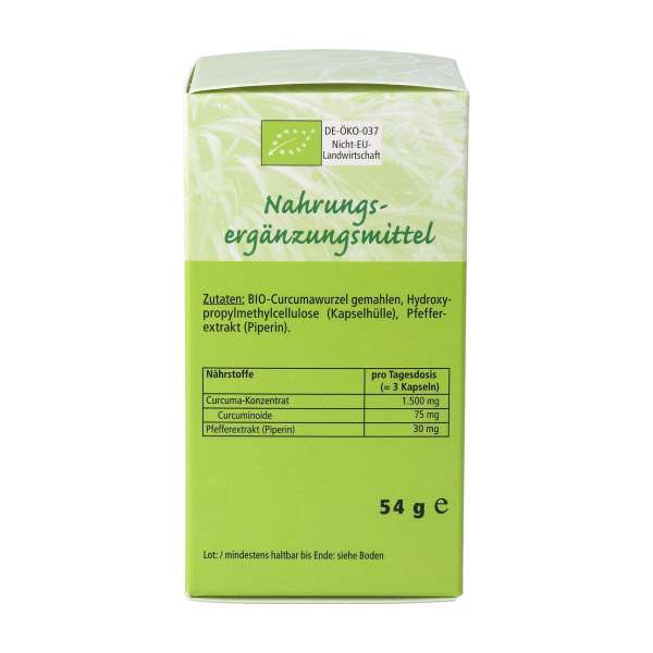 Cúrcuma ecológica (90 cápsulas)