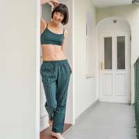 Vista previa: Pantalones pijama y relax Sarabea de algodón ecológico Vista previa: Pantalones pijama y relax Sarabea de algodón ecológico