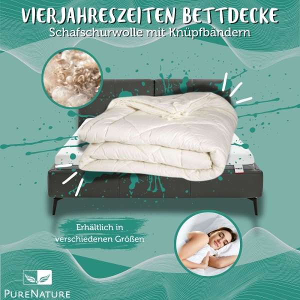 Edredón nórdico 4 estaciones de lana bio