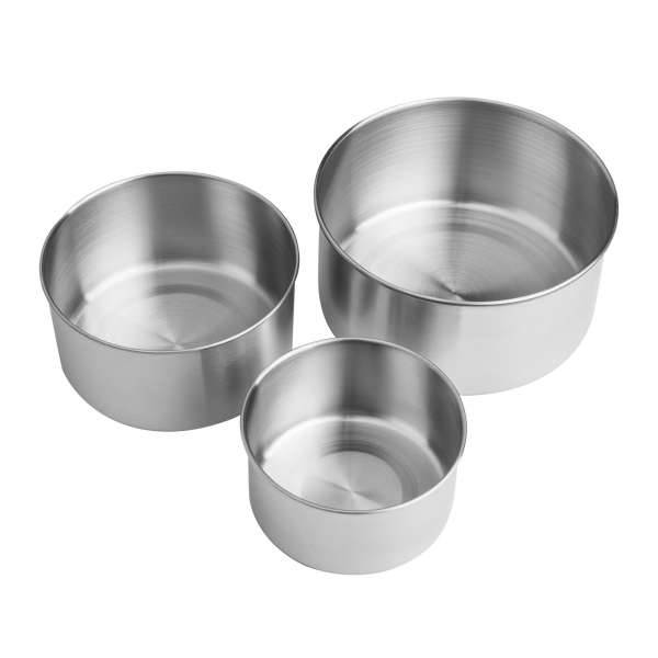 Recipientes herméticos de acero inox (Set de 3)