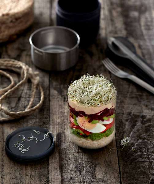 Fiambrera/Lunch box de vidrio de Black&Blum